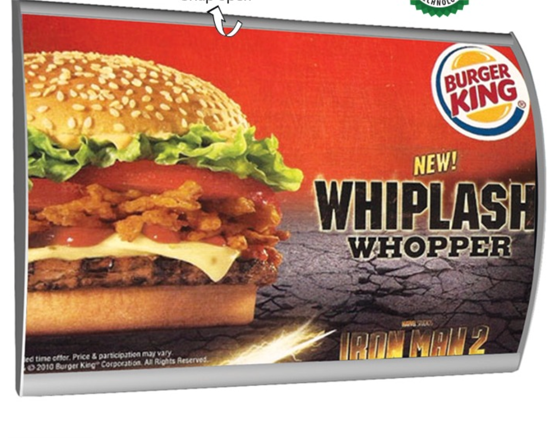 LED Menüboard Leuchtkasten – Einseitig & Gewölbt  | Innenbereich