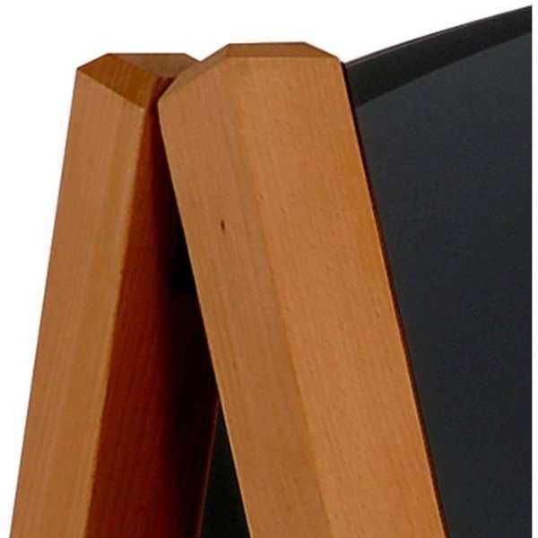 🪧 Kundenstopper Holz-Magnetisch 59 x 78 cm – Edles Design aus Buchenholz mit Magnettafel
