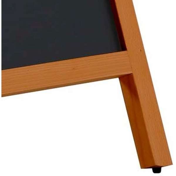 🪧 Kundenstopper Holz-Magnetisch 59 x 78 cm – Edles Design aus Buchenholz mit Magnettafel