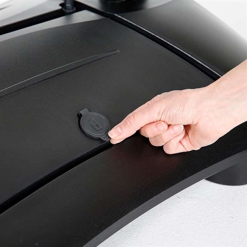 Wind-LED Pro Kundenstopper mit Wasserbasis – A1 Format | Inkl. Akku | Wetterfest & Beleuchtet (Schwarz)