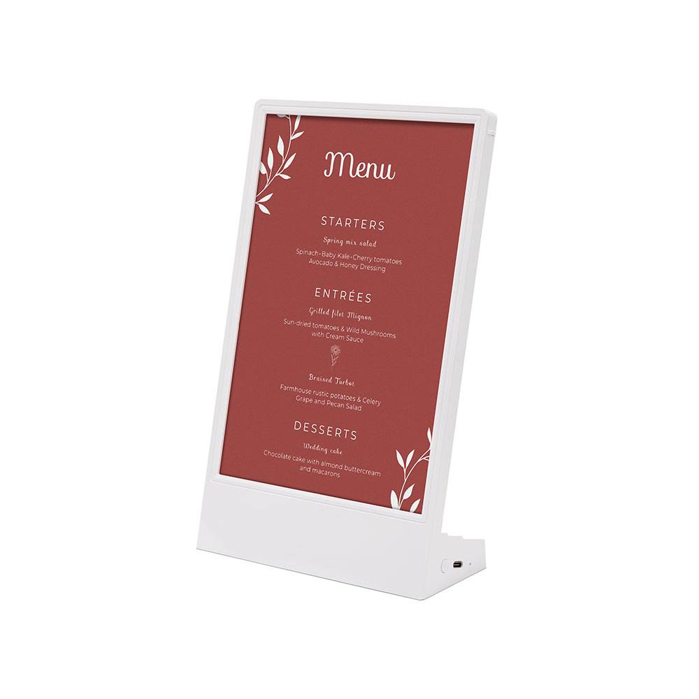 Tischdisplay L-Stand LED A5 – Tragbares LED-Leuchtdisplay für Werbung & Präsentation
